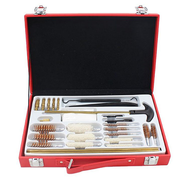 Sale Hunting Tool Brush for AR15 Red Leather Carrying Case Gun Cleaning