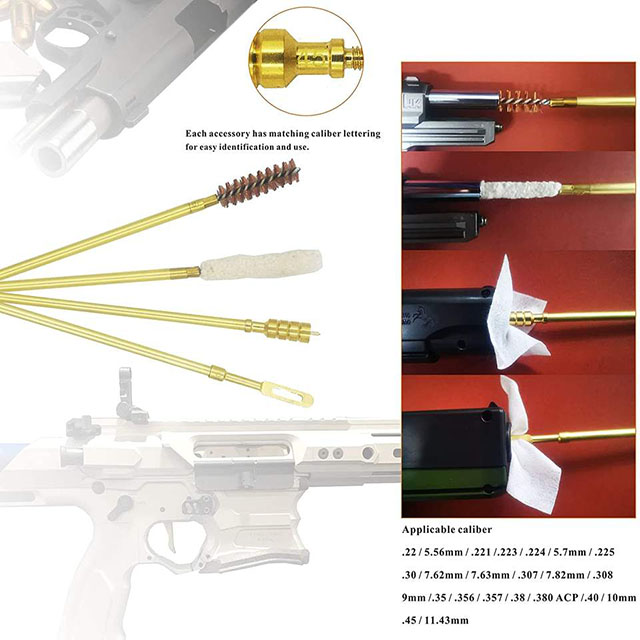 The Barrel Cleaning Brush Set for All Gun Types Is Sold by Manufacturers Wholesale