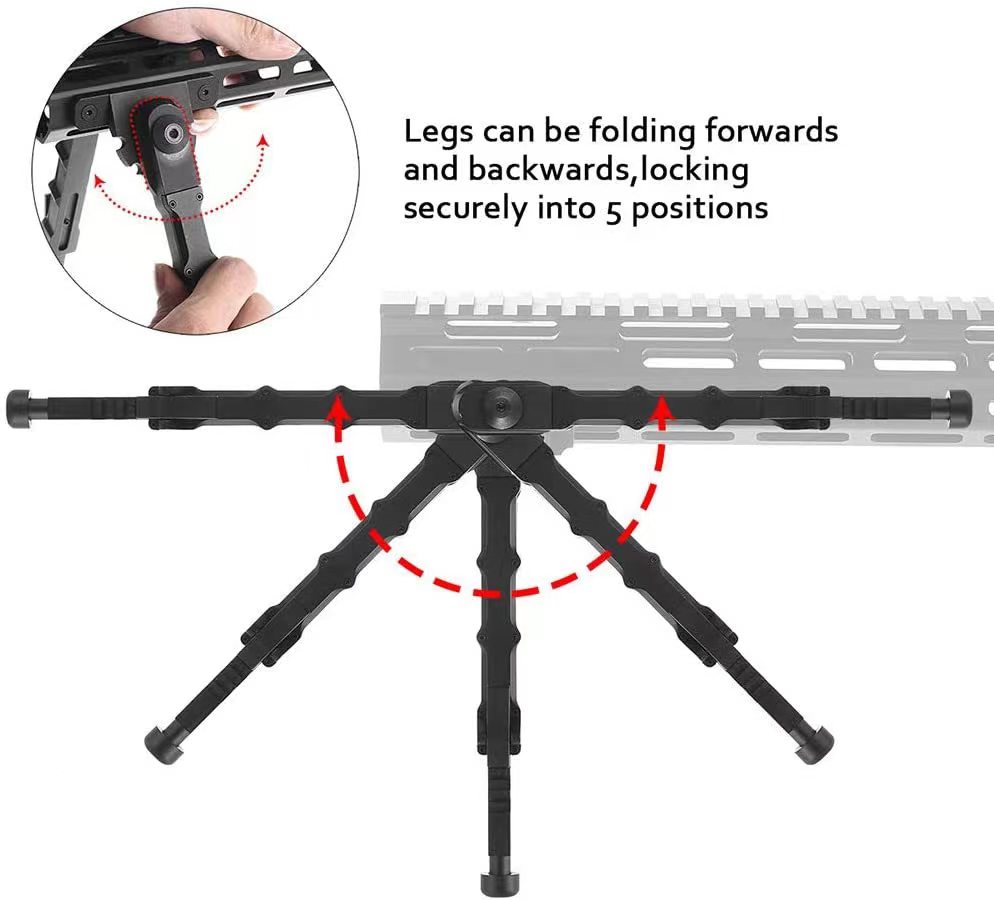 Tiltable Foldable Quick Release Bipod with S-Lock, 7-9 Inches - Buy ...