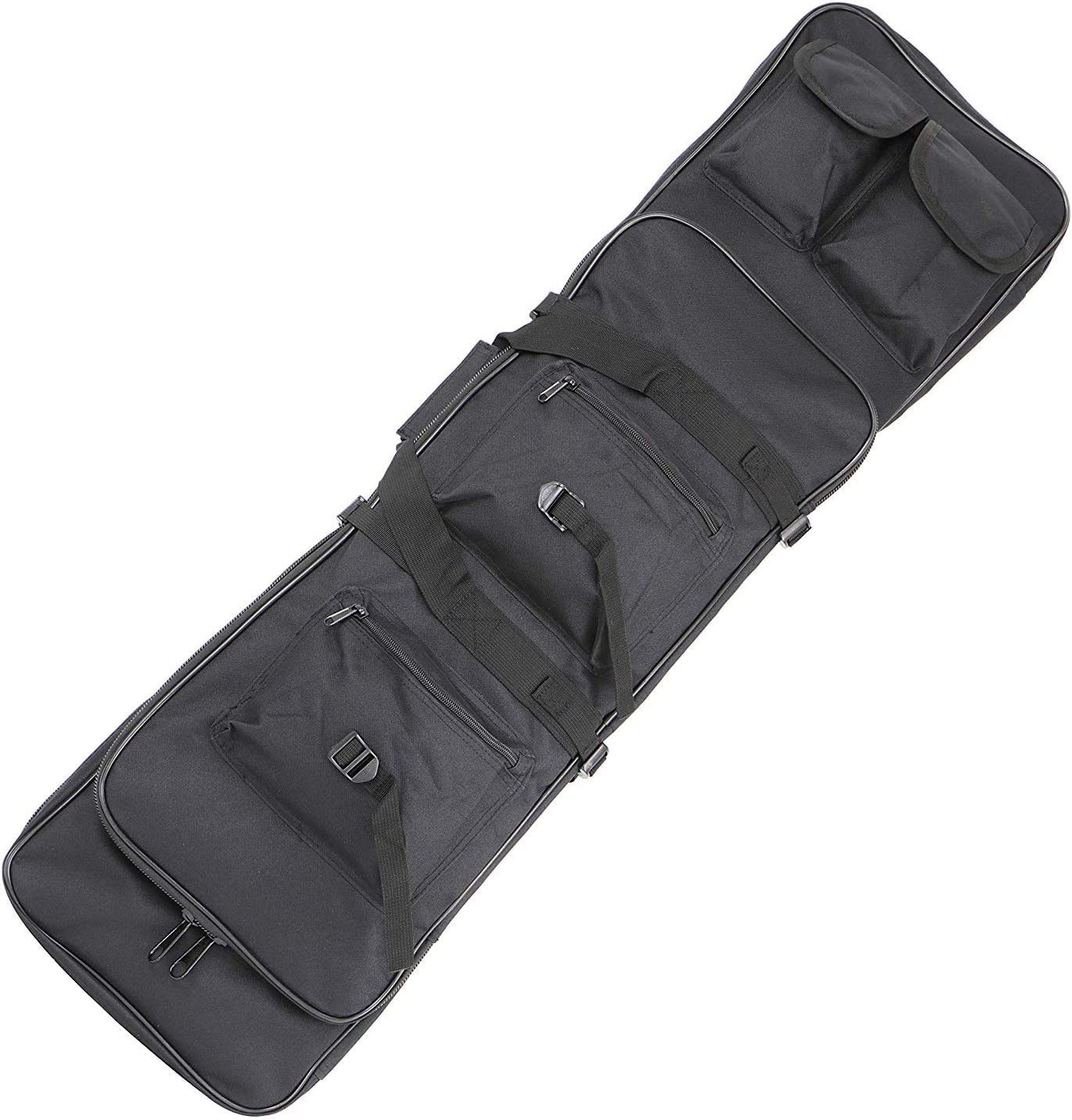 Tactical Double Gun Case, Rifle Case, Padded Rifle Storage Backpack Integrated Pistol and Magazine Storage
