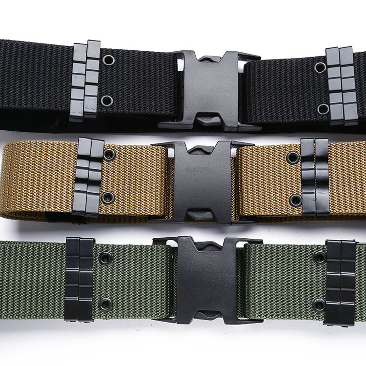 Tactical Belt, Military Hiking Rigger Nylon Web Work Belt 1.5" with Heavy Duty Quick Release Buckle