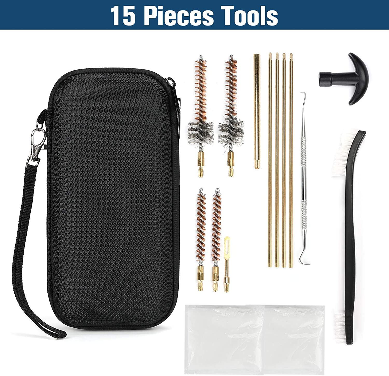 GK38.223/5.56 Gun Cleaning Kit Rifle With Bore Chamber Brushes Cleaning ...