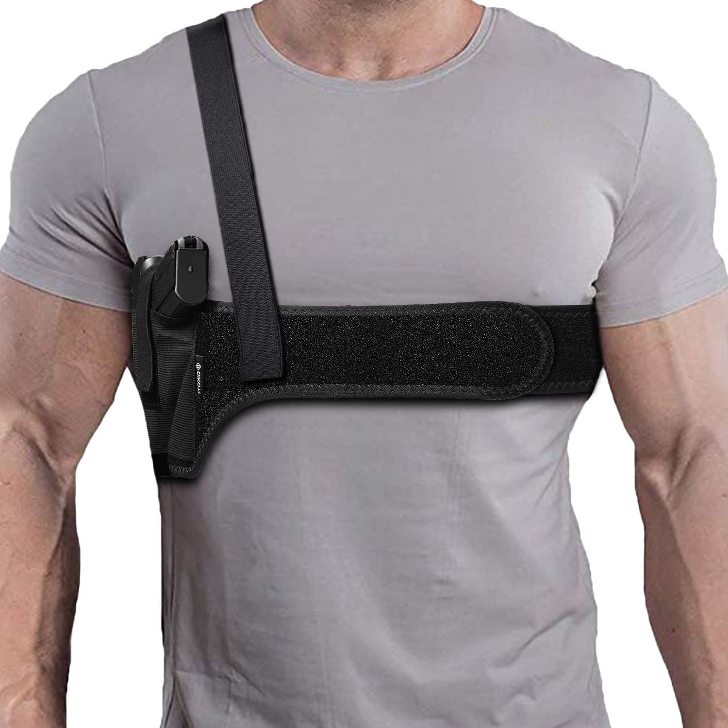 Deep Concealment Shoulder Holster, Universal Underarm Gun Holster for Men and Women
